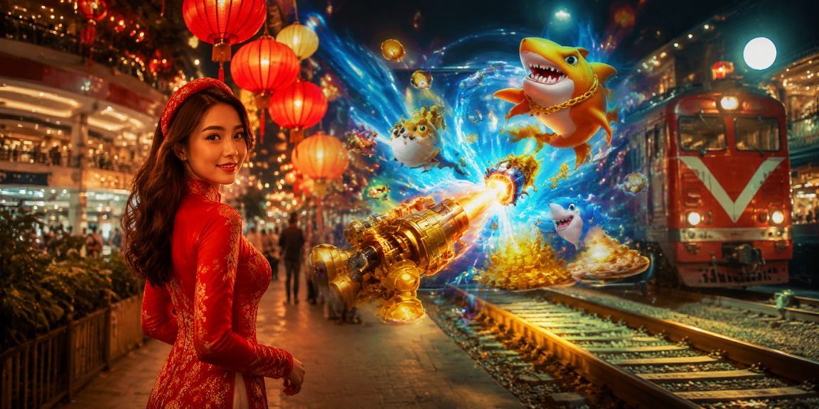 Trò chơi bắn cá sôi động tại chợ đêm Hà Nội thu hút đông đảo người chơi giải trí ban đêm