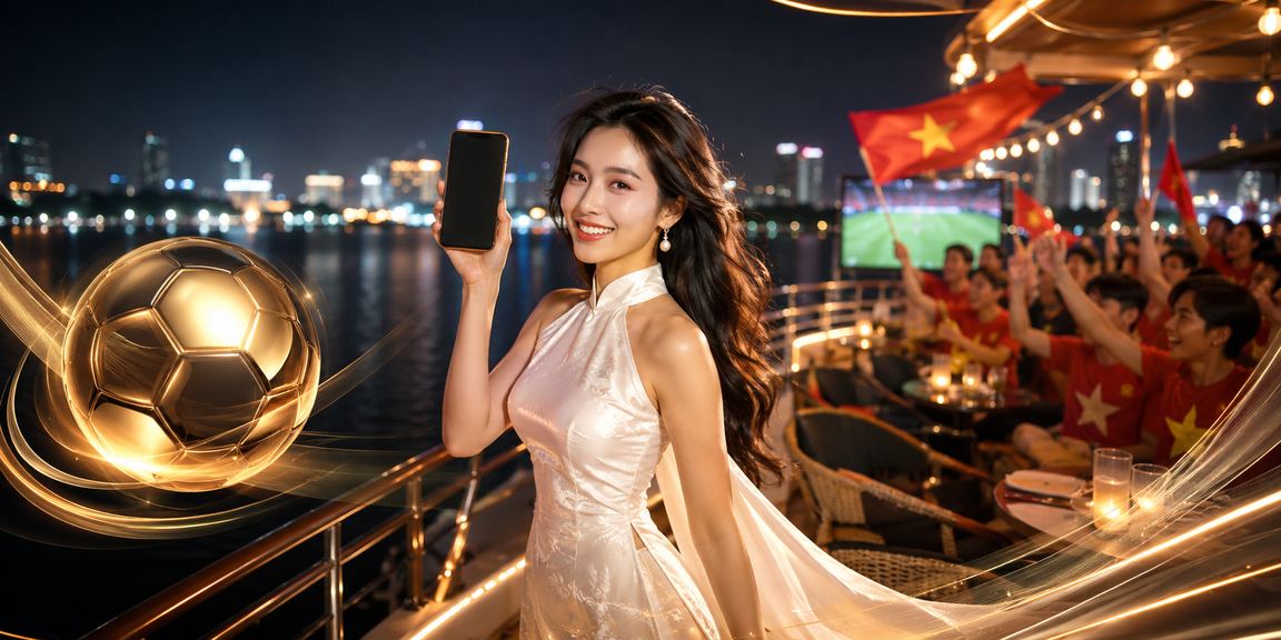 Người dùng tại Hà Nội mặc áo dài truyền thống sử dụng ứng dụng casino trực tuyến trên điện thoại